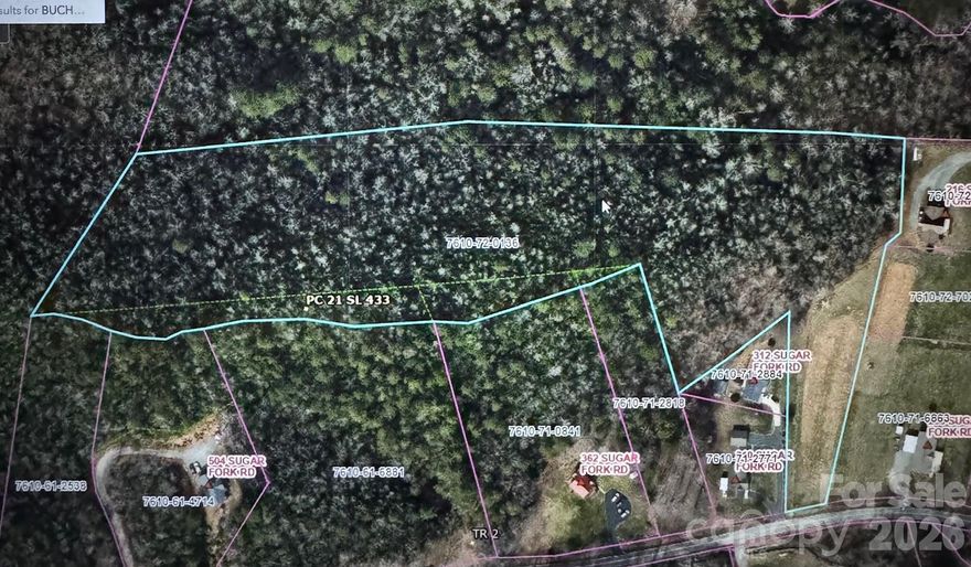 Greens Creek/Savannah Area- Looking for unrestricted property in the highly desirable Greens Creek neighborhood. Check out this unrestricted tract of 9.44 acres that borders Sugar Fork Road, mostly wooded with some cleared area, borders US Forest Service. Average slope is 38%