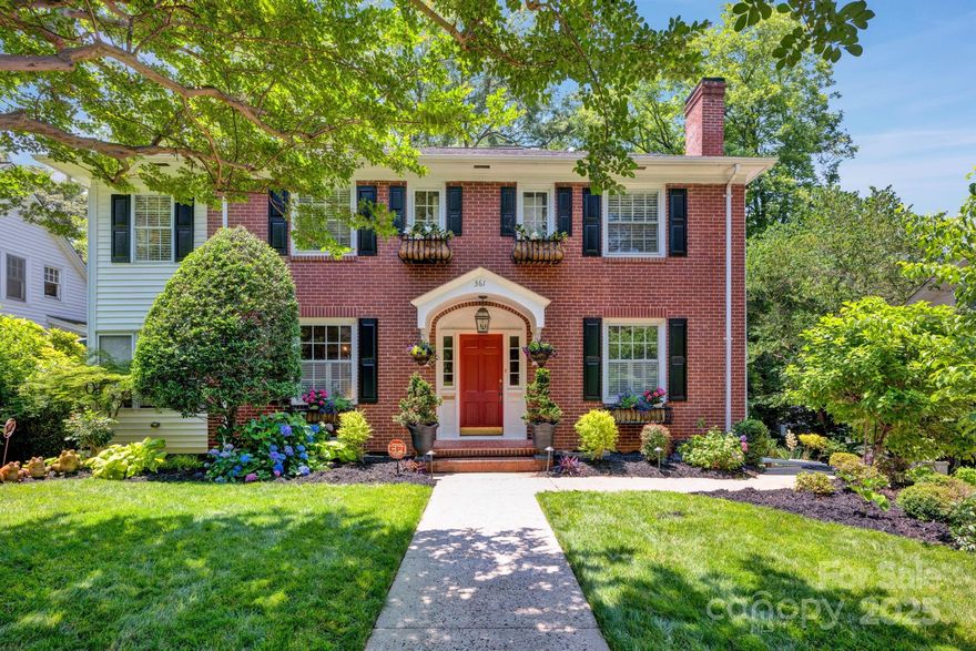 Charming 5BR/4BA full-brick home in Hickory’s highly sought-after Oakwood Historic District—just blocks from downtown, City Walk, River Walk, restaurants, and the weekly farmers market! This Southern gem features hand-forged wrought iron window boxes, lush landscaping with Crepe Myrtle, Dogwood, and Cherry trees, and a peaceful porch perfect for enjoying all four seasons. The main level offers a formal dining room, 2 fireplaces, bright living room, spacious kitchen with island/wet bar, sunroom, guest BR, and full bath. Upstairs, primary suite boasts a bath and walk-in closet, plus 3 more bedrooms and 2 full baths. Fresh paint throughout. Basement includes a large workshop area ideal for hobbies, storage, or creative space. 

Home Offers a delightful separate carriage house in the back for a TV entertainment oasis or office. 

Walkable location in Travel + Leisure’s “#1 Most Beautiful & Affordable Place to Live in the U.S.” Minutes to golf, Charlotte, Asheville, Blowing Rock & more!