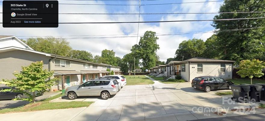 Located in the Seversville Neighborhood, State Street Commons is located a stone's throw away to the Gold Line streetcar stop, Seversville Park, the Stewart Creek Greenway and Savona Mill. 2 buildings of 4 townhome style units in each and 4 stand along brick bungalows. Entire property completely renovated down to the studs in 2017. Property includes dedicated parking lot, courtyard, underground irrigation throughout property and privacy fencing. All units include in-unit laundry. 10 units are fully furnished. New roofs and HVAC in 2017. Up and coming area of Charlotte, less than 2 miles from Uptown. Benefit from growing rental income with either short or long term rentals and when ready, redevelop the property to maximize the financial gain on exit. Property currently being operated as short term fully furnished rentals with long Airbnb history. Water and electric are metered separately for each unit. Units can be rented on a long or short term basis. Showings by appt only.