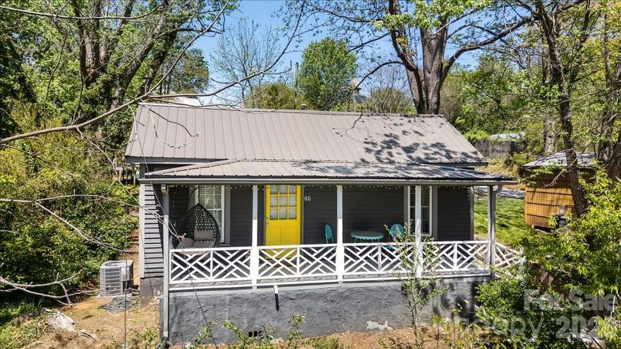 This is a quintessential Asheville bungalow with tons of preserved charm and updated creature comforts. It is bright and open with a cozy and chic vibe. The large corner lot gives great privacy with a secluded feel with tons of space for outdoor entertaining. The premier location lands you submerged in all the best little mountain city living has to offer, just a block from the green way, downtown, UNCA, the botanical gardens and all the amenities of Merrimon Avenue are minuets away. 

Vaulted ceilings, closet systems and outdoor storage all let this compact 2 bedroom 1 bathroom home live large.
Updated systems through out  and excellent condition overall let this historical cutie stay worry free.