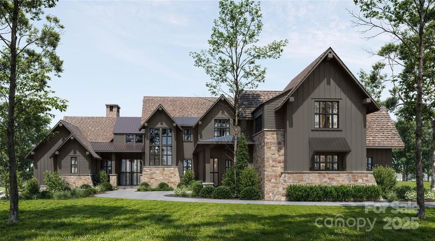 Experience refined mountain living in this stunning custom-built residence by Vyne Homecrafters, artfully designed for both everyday luxury and unforgettable entertaining. Proposed as a lot home package, this exceptional two-story design offers 5 generous bedrooms, each with its own private en suite, including a beautifully appointed guest suite located above the detached garage with breezeway access, perfect for visitors or extended stays.

Step into the home to discover a grand and open living area that flows effortlessly into the chef’s kitchen, which showcases full custom cabinetry, Thermador or Wolf appliances, quartzite or marble countertops, a walk-in scullery, a top-of-the-line wine fridge, and a spare refrigerator. A 28-foot telescoping glass door connects the kitchen and dining area to the 690 sq. ft. pavilion with outdoor fireplace, kitchen, and Infratech heaters, offering a seamless indoor/outdoor living experience perfect for entertaining.

Additional living spaces include a dedicated office, a detached office suite above the ancillary garage with full bath and wet bar, and ample storage with flexible expansion opportunities. Luxury finishes abound with aluminum-clad windows and doors, wide plank white oak hardwood throughout, and a custom interior trim package, complemented by a natural stone floor-to-ceiling fireplace in the living room.

Additional highlights include a dedicated office, abundant storage throughout, and flexible areas offering opportunities for future expansion.

Ownership at 644 Walnut Valley Parkway also carries the option to join The Cliffs at Walnut Cove, where residents enjoy an unmatched lifestyle. Community amenities include a Jack Nicklaus Signature Golf Course that winds through meadows, streams, and mountain vistas; a Wellness Center with state-of-the-art fitness equipment, indoor and outdoor pools, tennis, and pickleball; multiple dining venues ranging from casual to fine dining; and over 10 miles of hiking trails connecting to the Blue Ridge Parkway and Pisgah National Forest. Membership at The Cliffs goes even further, providing access to all seven Cliffs communities across the Carolinas, including additional golf courses, wellness centers, restaurants, lake and equestrian facilities, and a wide variety of social programming. This homesite is not only a rare find in Walnut Cove, but also a canvas to create a private estate with convenient access to both community amenities and the surrounding natural beauty of Asheville and the Blue Ridge Mountains.

Proposed construction. Buyer may purchase lot only and bring their own builder, subject to seller approval.