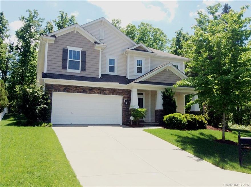 Beautiful 4 BR, 3.5 B 2 story home in desirable Indian Trail neighborhood of Brandon Oaks. Fully equipped kitchen w complete stainless steel appliance package, gas range and lots of cabinet space. Hardwood flooring in common areas, family room w/ gas log fireplace. Formal dining room or living room off entrance. Master suite on first floor with full private bath with soaking tub. Large entertainment area on 2nd floor, w/kitchenette. Open bedrooms w/ walk in closets. Nice rear patio & back yard.