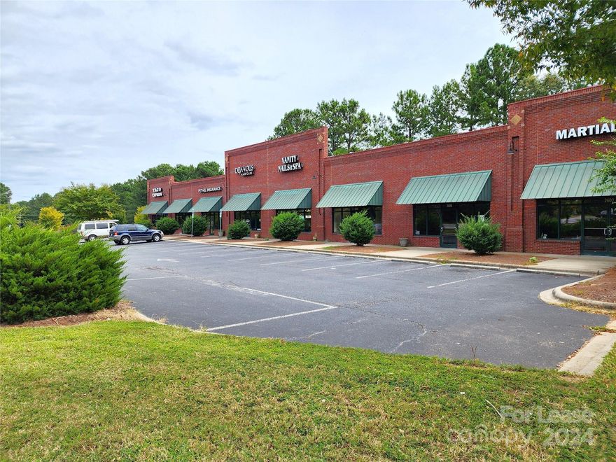 Excellent location and exposure in the Kannapolis area inside the Earnhardt Plaza shopping center, located on a high traffic intersection! 1320 sqft of prime retail space in a great area close to many shops and I-85.

This recently vacant unit used to be a beautiful spa. Current neighboring tenants include a salon, karate studio, restaurant and insurance office. This is an deal space for law firm, real estate office, accounting services, financial services, medical, or other associated office/retail users.

CAM is $4.96/sqft. Great opportunity!

If you don't have an agent to set up a showing, please call JLF Management to schedule a tour. 

NO Vape/Tabaco shop allowed here. No Daycares please.