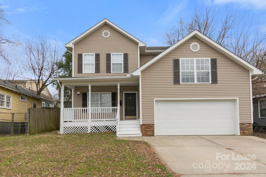 Fully Remodeled! Two story 5 bedroom and 3.5 bedroom in a great location. Two car garage, large open living room, and eat-in kitchen. Private backyard with full fence. Walking distance to grocery stores and retail shopping. Located right outside of Uptown Charlotte in Historic Cherry Community. Walking distance to Metropolitan, grocery stores, retail shopping, and the main campus of CPCC.