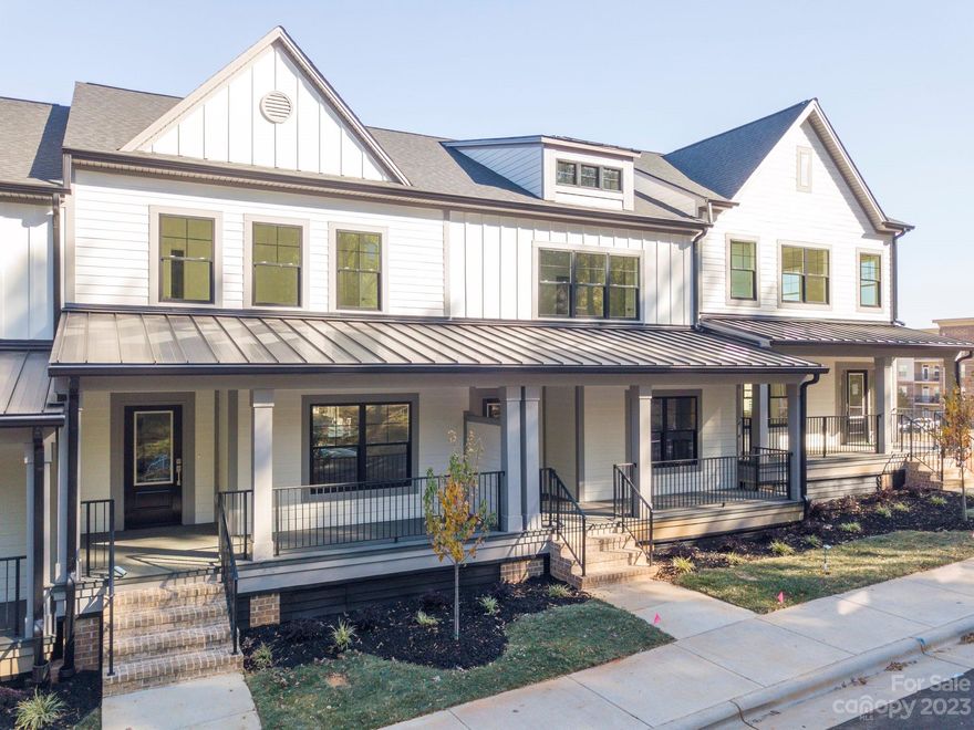 Gorgeous end unit townhome with inviting front porch located near the end of a  quiet, historic, cul de sac street. Enjoy a walkable lifestyle to downtown! Leave your car behind and stroll to the vibrant town center of Waxhaw where you can explore charming boutiques, dine at renowned eateries, and engage in community events.
The open concept main level is spacious & inviting, seamlessly connecting the living, dining, & kitchen areas, making it perfect for entertaining or relaxing w/ family & friends. Natural light filters in to make every corner of the home feel warm & welcoming! The second floor features 3 bedroom and 2 full baths.The basement room is spacious and has its own full bath, and is perfect for a home office, guest room, workout space or a TV room. The oversized 2-car, back-entry garage provides ample space for two large vehicles parked side by side with room to space.