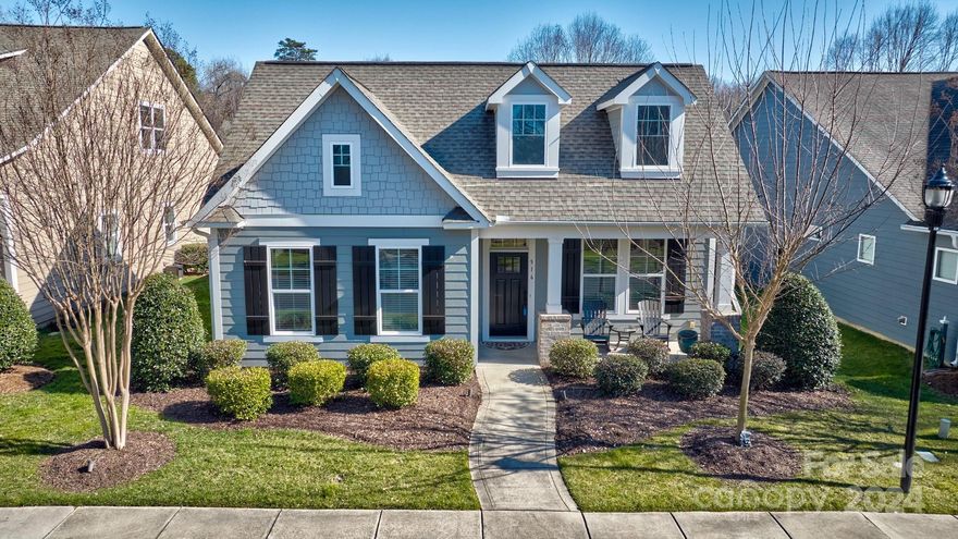 Awesome ranch in the heart of Lake Wylie and walkable to grocery, restaurants and shopping. Or take your golf cart!  The HOA maintains the yard and grounds!  3 bedrooms and 2 baths and fenced in yard.  Open floorplan for great room, dining  and massive kitchen island to center the space for gourmet kitchen.  It has an office too!  Very private small community with walking trails close to the Landing neighborhood.   Brand new carpet in the 3 bedrooms.  Oversized rear entry garage.  Sellers purchased from David Weekly builders.  Hardiplank low maintenance exterior.  What's not to love?  Come see yourself in this home!