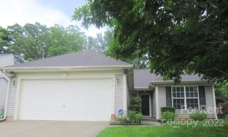 Spacious 3/2 ranch home in the very popular Mill Creek community. Close to all the major stores, restaurants and Concord Mills. Private fenced back yard with a man cave shed with electricity that could be used as an office. Garage is finished and could be used as a bedroom or bonus/playroom. Washer and dryer included. Pets okay depending on breed.
