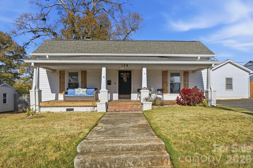 Step inside this beautifully RENOVATED one-story home where modern comfort meets historic character, all just steps from vibrant downtown Fort Mill with no HOA! Boasting a proven track record as a successful Airbnb—with rental history available upon request—this home is an exceptional opportunity for both first-time buyers and seasoned investors. Step inside to find a welcoming covered front porch, a generous driveway for easy parking, three spacious bedrooms, a fully equipped kitchen, and in-home laundry facilities. The home comes fully furnished—refrigerator, washer, dryer, and all furniture convey with the sale, making this an exceptional turnkey investment.  
Whether you envision this property as your personal residence, a continued income-producing Airbnb with proven rental history, or a unique business location, the Highway Commercial zoning offers exceptional flexibility.
Ideally located in a quiet neighborhood just a short stroll from Walter Elisha Park, you’ll also be moments away from Fort Mill’s vibrant selection of dining, coffee shops, breweries, boutiques, and more. Its prime proximity to Kingsley, Baxter Village, and the scenic Anne Springs Greenway ensures you’re always connected to the very best of the area. **The home is currently operating as a short term rental; therefore, showings will be limited to times when it is not occupied by guests.**
