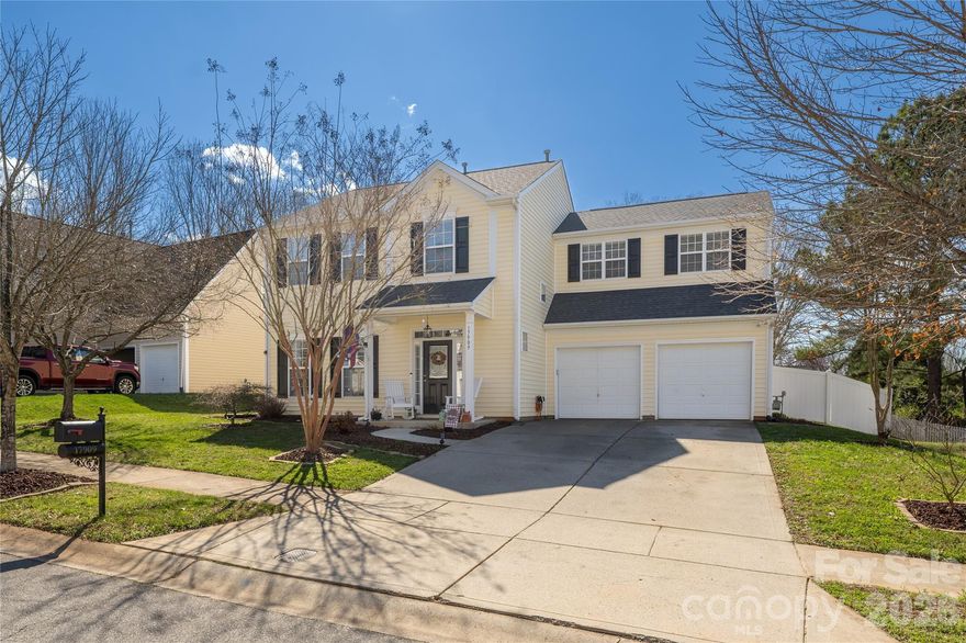 Move in ready beauty is now available in desirable Caldwell Station neighborhood. The 4 bedroom (or 3 with large bonus room is all ready for a new owner(s). The owner has taken great measures in replacing flooring throughout with vinyl plank, water resistant laminate and vinyl tile, replacing the entire HVAC unit in 2025 with a Goodman unit and had the home painted neutral throughout. From the freshly painted shutters and front door at the covered front porch to the flat fenced in yard there is such opportunity for making great memories!! The first floor offers a front room for formal dining, an office, a sitting room, or a playroom. A walk through the kitchen leads you to the kitchenette and large living room with fireplace, all looking onto the yard. The second floor offers a large owner's suite and on-suite, laundry closet, 2 additional bedrooms with an additional one that can be used as either a large additional bedroom, family room or bonus room with lots of storage. So many options and so convenient to restaurants, shopping, medical offices, hospitals, Charlotte Douglas Airport, North Cross Shopping Center, the famous Birkdale Village, RTs 77,73, 21, 115, 485, 3 and others. Don't miss out on this rare opportunity.