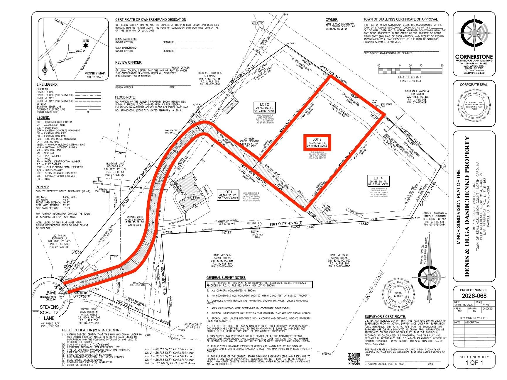 3017 Stevens Schultz Lane Lot 3