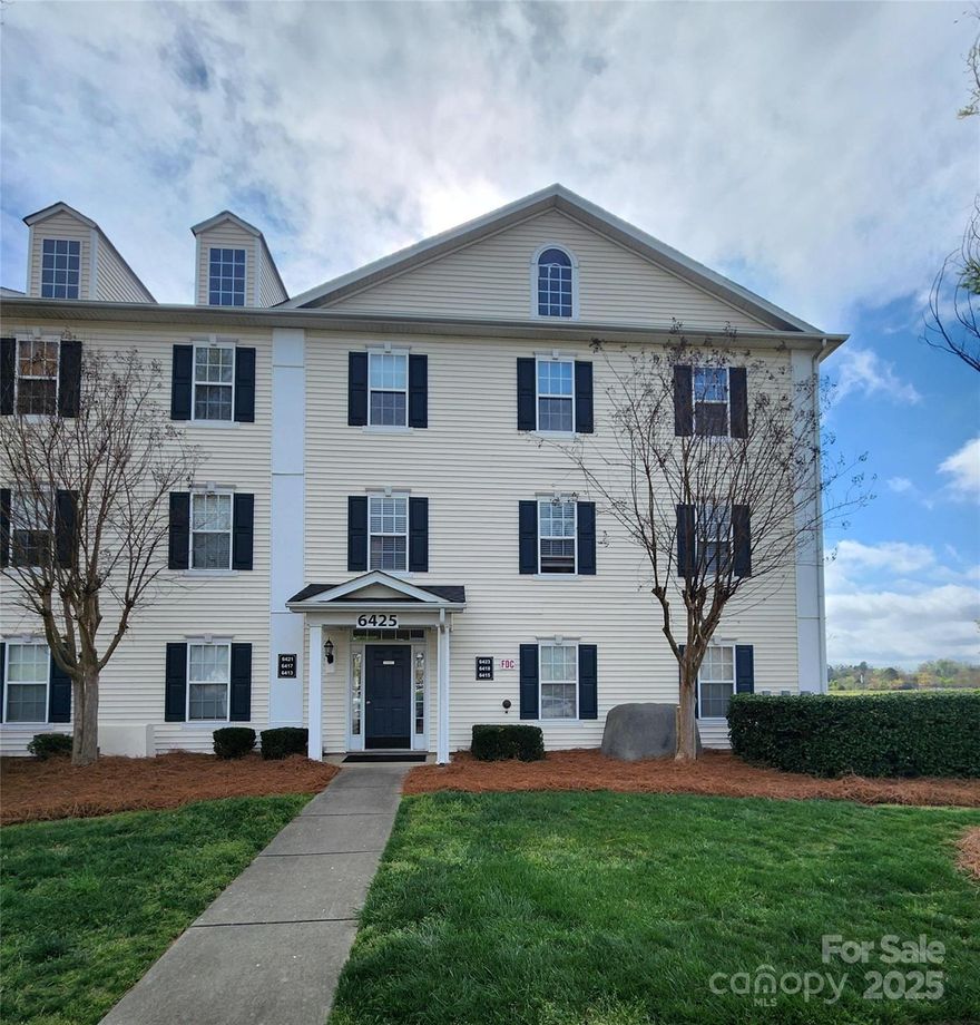 Welcome home to this beautifully renovated third-story condo w/3 BR, 2 full BA, located in the heart of Harrisburg's Town Center!! Walk to shops, restaurants, coffee shop, brewery/taproom, fitness center, and community events! The attention to detail extends throughout the home. The galley kitchen has been completely updated with new cabinets, granite countertops, backsplash, and stainless-steel appliances. Each bathroom has updated vanities w/granite tops. The large open family room /dining area has LVP flooring, and a modern accent wall w/ a custom shelving unit. Updated lighting/ceiling fans, door hardware, and fresh paint. Generous storage throughout. Large private balcony w/ outdoor storage room. HOA covers water, sewer, & trash. Amenities include community clubhouse & pool. With its stunning upgrades and convenient location, this condo offers the perfect combination of style and ease of living. Convenient to I-485, UNCC, Concord Mills, Uptown Charlotte, and more!