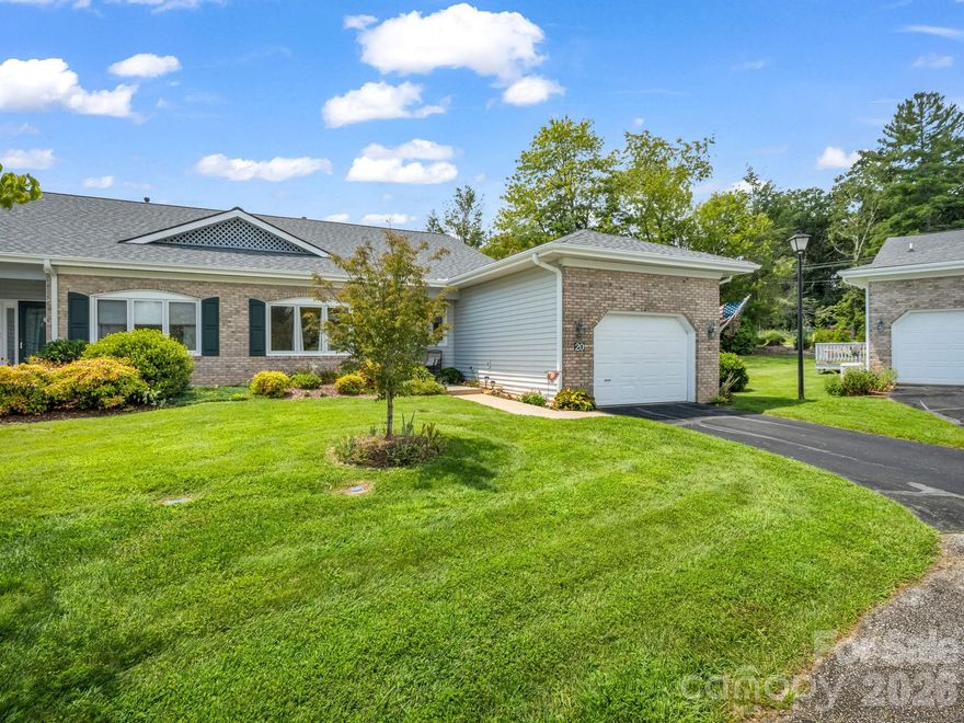 What are you waiting for? This 2/2 one level home will make your lifestyle so easy, you will say, why haven’t I moved all ready. No yard work, no outside maintenance, just pull into your garage and have a relaxing weekend. Easy living is what you deserve and this home offers it. Just outside of city limits, but just a 2 minute drive from downtown also. Split bedroom plan, walk-in shower, gas log FP, lots of hardwood flooring, and a glassed in back porch where you will drink your morning coffee and evenings with a glass of your favorite beverage in the evening. This hone offers a offers large kitchen with room for a bistro table for a mid-day snack. If you need space when you cook, you will have it here.  There is even a small gardening area in the backyard that you can use for plants or veggies if you still have the need to get your fingers dirty. Call for an appointment today to see what your 55 plus experience might be like.