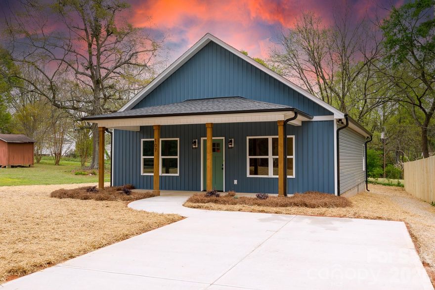 Welcome to this beautifully designed 3-bedroom, 2-bath ranch-style home offering 1,277 square feet of thoughtfully planned living space in the highly sought-after Clover School District. This modern farmhouse features an open and inviting floor plan, highlighted by a well-appointed kitchen with soft-close cabinetry, ample storage, and quality finishes throughout.

Situated on a private 0.2-acre lot (approximately 60x150), this property provides a peaceful setting with no HOA restrictions. The spacious rear deck offers an ideal space for outdoor entertaining or relaxing while enjoying the privacy of the backyard.

Conveniently located just minutes from downtown Clover, this home combines quiet residential living with easy access to local shops, dining, and amenities. A great opportunity to own a well-built home in a desirable location.