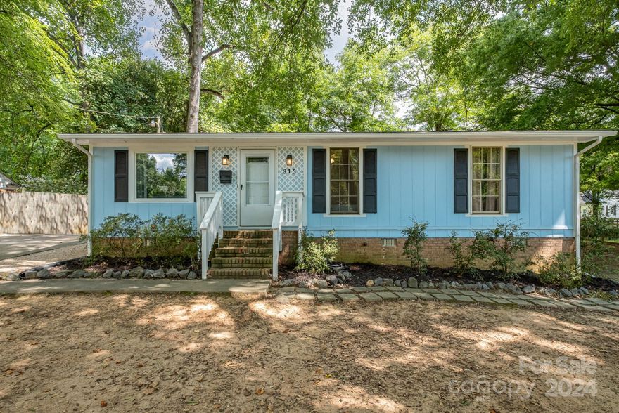 Priced below appraisal!  You are sure to love this adorable and unique ranch home located in downtown Fort Mill. This 3-bedroom 2-bath home is minutes from Walter Elisha Park and Harris St. Park and conveniently located near I-77
This home has spacious bedrooms a large kitchen with new lower lever cabinets.  This home also has 2 unique storage buildings that were previously used as a craft studio and teen get-away.
The home is located on a private corner lot with mature trees with an outdoor home gym in the backyard that can be removed if requested. There is also a 3rd bathroom with shower outside the home. Primary bathroom is not permitted. Motivated Sellers. BACK ON MARKET NO FAULT OF SELLER.
