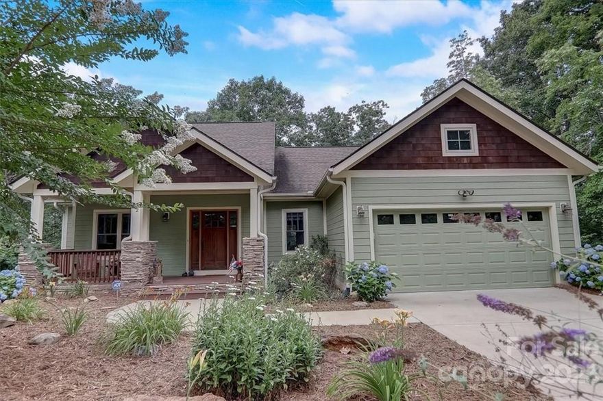 Why has it been on the market so long??  This home was first listed at the top of the market and has had to be adjusted.  The floor plan is unique as it was built for a summer home with a separate floor for family and friends. All feedback has been very positive on the condition of the home. Home location is within 15 minutes of the City of Asheville and the door to all Western North Carolina offers.   Located on a quiet street with winter mountain views and incredible sunsets. Easily accessible with limited steps for entry. Home has been extremely well maintained with a split bedroom plan, hardwood flooring, fireplace with beautiful surround, 2 porches, and a unique family room with bar. You can easily walk to some of the most spectacular views in the area.  All furniture is negotiable.  There is an inspection report available for the crawl space and the air quality.  I had this done as the home is closed up and wanted to make sure there was not a problem.