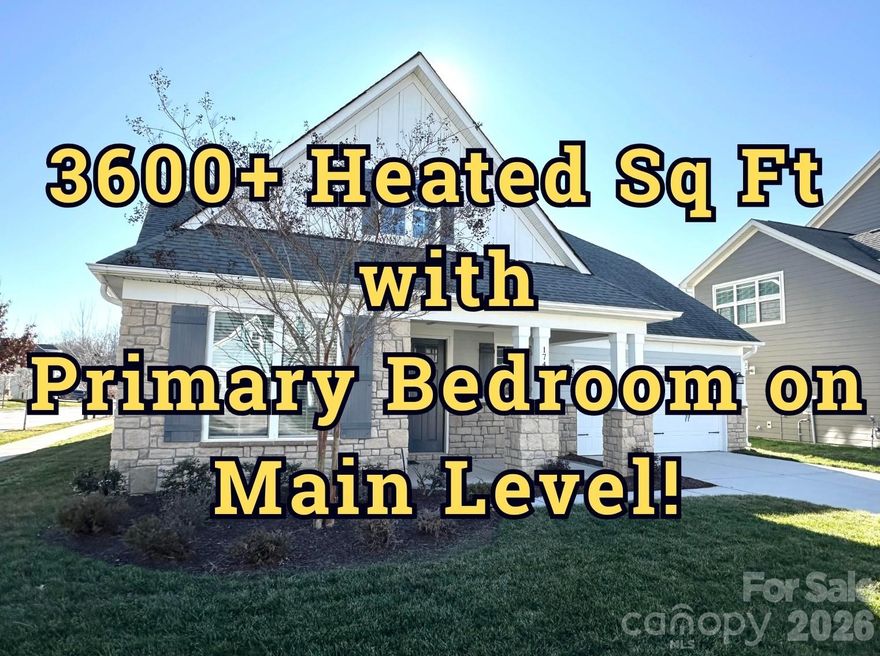 Fall in love with elevated living in this move-in-ready home, where a welcoming covered front porch invites you to slow down and feel at home. Offering over 3,600 heated square feet, every space has been thoughtfully designed for both comfort and connection. The open-concept layout centers around a stunning, upgraded kitchen - complete with a generous prep island, crisp white cabinetry, granite countertops, and premium stainless steel appliances including a gas cooktop and wall mount oven and microwave - perfect for everything from quiet mornings to lively gatherings. The living room’s gas fireplace, beautifully framed by custom built-in bookcases, creates a warm and inviting place to unwind. Just beyond, the sunlit breakfast nook flows effortlessly to a covered porch overlooking the expansive backyard, ideal for sipping coffee, hosting friends, or enjoying peaceful evenings outdoors. The main level offers a serene primary suite, a private office with custom built-ins for work or creativity, along with a well-appointed laundry room and convenient drop zone off the 2 car garage. 

Upstairs, a second primary suite with private full bathroom provides exceptional flexibility for guests or multigenerational living, alongside two additional bedrooms, a full bath, and a versatile loft ready to become a media space or personal retreat. Just around the corner from the home, enjoy year-round access to Davidson East’s exceptional amenities, including a clubhouse, outdoor pool with separate kiddie pool, playground, and picnic area - creating endless opportunities for fun, connection, and community. This is more than a house; it’s a place to build memories. Showings start Fri, Feb 6. Contact us today to schedule your private showing.