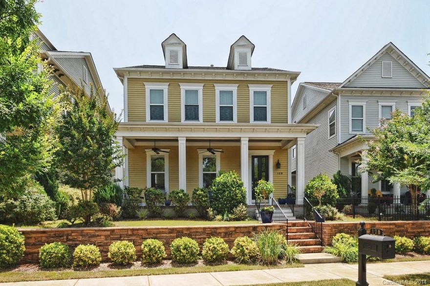 Custom and gorgeous! Frt porch w/ slate floor, crown moulding & ceiling fan. Hardwood floor t/o main floor. Heavy moulding t/o home! Great room features stack stone g/l fireplace, custom built-ins, plantation shutters. Kitchen has home mgr desk, granite, island w/ seating, 4-burner gas cooktop & wall oven/micro combo. tumbled stone backsplash.  Master suite on main floor w/ lg WIC w/ custom organizers. Luxurious master bath w/ granite & tile. Guest suite upstairs w/ ensuite bath. Lg bonus room!