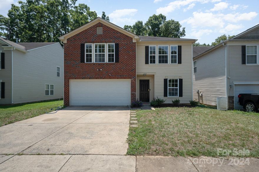 Move right into this immaculate 4-5 bedroom home! Luxury vinyl plank flooring, carpet, and a fresh coat of paint all done in 2023. Located in the heart of Heron's Pond, this home offers convenient access to I-485, WT Harris Blvd, University area, and Uptown. With over 3,000 sq. ft., this home offers expansive room sizes for everyone to enjoy. The main floor is designed for entertaining with a spacious living and dining room combination, a bright open-concept kitchen with ample cabinets and counter space, a cozy family room with a gas log fireplace, and a private home office that can double as a guest room if needed. Upstairs, you'll find a generous bonus room/loft, a large primary bedroom with an en suite bath and walk-in closet, three additional well-sized bedrooms, a full bath, and a large walk-in storage closet. The yard is easy to maintain and includes a wooded area for added privacy. This home offers exceptional value for the price!