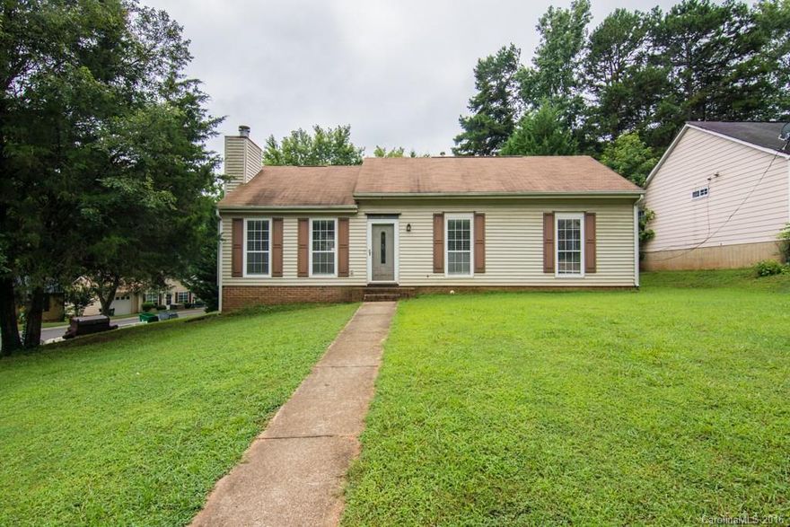 Attention investors! Granite counters and new kitchen cabinets! This home needs some cosmetic repairs and is being sold AS IS.  That being said, whatever remains in the house conveys with the property.  This includes washer and dryer, refrigerator and water softening system.  This house is super cute and just needs a little TLC.  Corner lot, great neighborhood, just 1 minute from a newer Harris Teeter and shopping center, and a short ride away from 485!  CONTACT CO-LISTING AGENT ONLY.