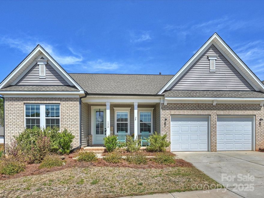 Luxurious 3 bedroom 2 full bath ranch style home with spacious open floor plan. A lovely covered front porch greets you. LVP flooring throughout most of the home, carpet in two of the three bedrooms. Third bedroom is best used as on office or flex space. Oversized center island for additional seating makes this kitchen a dream for cooking & entertaining. Walk-in pantry, laundry room and drop zone right off garage entrance. Ample sized 2 car garage. Magnificent primary suite with walk in closet, large shower and generous sized vanity. Home has marvelous natural light, covered rear porch, perfect for grilling and entertaining. Truly a turn key home in an adorable quaint neighborhood, not far from shopping, restaurants and 77. Special financing available through PNC Renew Our Community Grant.