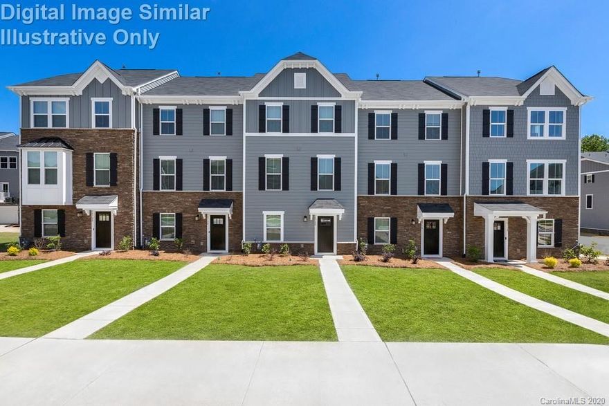 Modern open-concept living at an affordable price. On the main level a bright and airy kitchen with an island, plenty of cabinets and a pantry for storage opens to the living room. Also, all of your appliances are included! Upstairs are 3 bedrooms, including the owner’s suite with walk-in closet and en-suite bath. The lower level has a 1-car garage; choose to finish the rec room or leave unfinished for extra storage.  Live just steps away from the new Riverbend Village shopping center and minutes from I-485 and Uptown. The time is now to take advantage of incredible pricing and incentives.