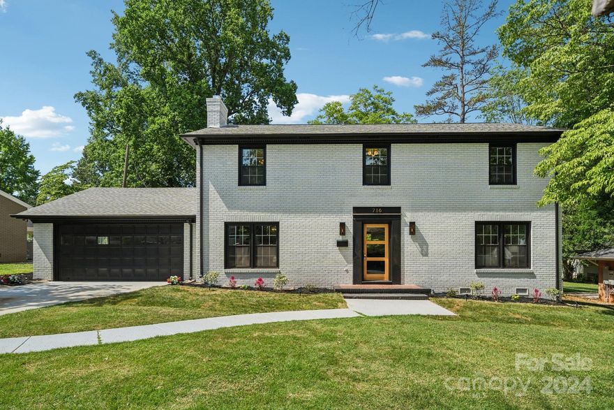 Another stunning home from Skratch Renovations! Don't miss this beautiful, two story home, nestled in one of Charlotte's most sought after neighborhoods, Madison Park. This home boasts 4 bedrooms, 2.5 bathrooms, 2300+ sqft, a two car garage, and it's own private swimming pool, all very rare to find in Madison Park! Head inside and be wow'd by the open floor plan, with the living room, kitchen, and dining area, all open to each other. In the kitchen you will find an oversized island with quartz countertops, shaker style cabinets, designer backsplash, and brand new appliances. Looking for an additional living area? Also downstairs you will find a separate family room with two doors leading to your backyard. Head upstairs and you will find your Primary bedroom with a newly renovated bathroom and closet, and the 3 other bedrooms. Enjoy a nice summer day in your own private backyard swimming pool featuring a new pump and motor. Brand new windows throughout! This home has it all!