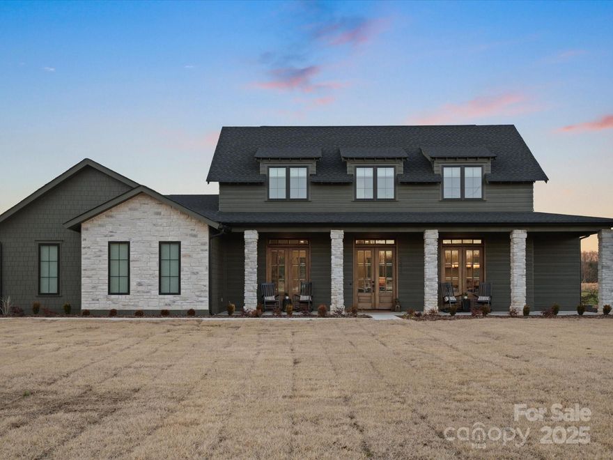 Welcome to Lowland Meadows in Rock Hill SC! Built in 2024, this exquisite like-new home features 4 bedrooms, 3.5 bathrooms, a 3-car garage, and sits on a generous 1-acre lot. With expansive living and dining areas, a dedicated home office, a primary suite tucked away on the main level, and secondary bedrooms on the second level, it's a combination of comfort and functionality for everyday living. The large double front and rear patio porches define indoor-outdoor living. Enjoy sipping coffee on the front porch watching the sunrise, or relaxing in the evening on the back patio at the end of a long day. Make this stunning home in Lowland Meadows your own today!