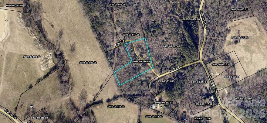 A great opportunity to build on 2.38 acres. County water.  LCWS states water tap is still there. An old septic tank is on the property but not sure of condition. 
Modulars and stick builds are allowed. Not mobile homes.