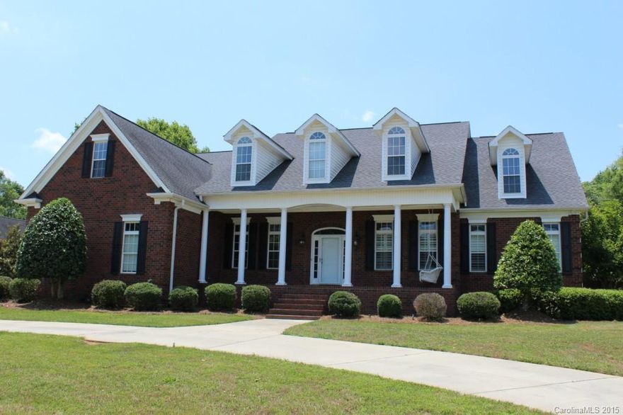 Beautiful Weddington home w/custom interior & amazing outdoor living area. Granite kitchen w/loads of counter & cabinet space & high end stainless appliances. Kitchen overlooks breakfast area & den w/easy access to great room & dining room. Master has trey ceiling, his/her walk-ins, granite dual vanity, tile shower. 2nd bedroom and office down. Huge rec area is centered between bonus & 3 spacious bedrooms. Inground salt water pool, outdoor kitchen & gazebo on .92 acres of fully fenced yard.