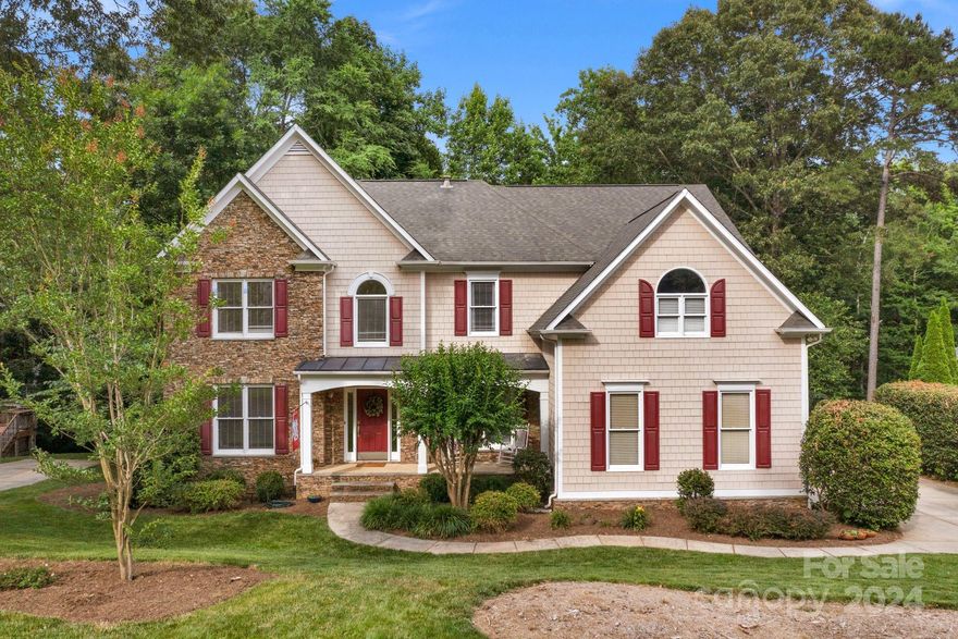 Welcome to the beautiful neighborhood of Silver Creek located in award winning Cuthbertson schools. This home has a welcoming front porch & sits on a large lot. Downstairs you have a formal dining room, living room which can be an office. Two story great room w/ lots of windows and natural light. Gourmet kitchen w/ newer appliances & large island. Kitchen is open to the cozy family room w/ stacked stone fire place & built ins. Upstairs you have the primary bedroom w/a deep trey ceiling and has a flex/office space that can serve many purposes. Two more secondary bedrooms with one having its own full bath. Large bonus or 4th bedroom. The finished walkout basement w/ large recreation room has so many possibilities. In addition there is a multi purpose room w/ access to a full bathroom that was used as a 5th bedroom. Also there is a large unfinished area that is a perfect workshop area & has access to the backyard. Backyard has fire pit and goes well past fence. Low Union County taxes.