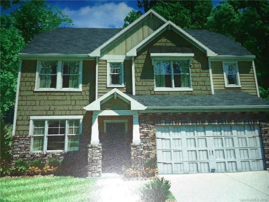 This home will be finished end of October!!!!This is a great floor plan that offers 4 beds 2 1/2 baths and a loft. It is loaded with upgrades like hardwood floors, granite in all baths, study with french doors, 2nd floor open railing, ceramic tile floors in all baths and laundry. Kitchen features a nice island, hardwoods, backsplash, stainless steel appliances, gas oven, upgraded cabinets,  farm sink, under cabinet lighting, and granite.  These homesites have approximately 40'-50' in between homes offering privacy and lots of curb appeal. Be one of the first to get in to this new gem of a community that offers a sense of living in the country, yet only about 1 mile from 485.