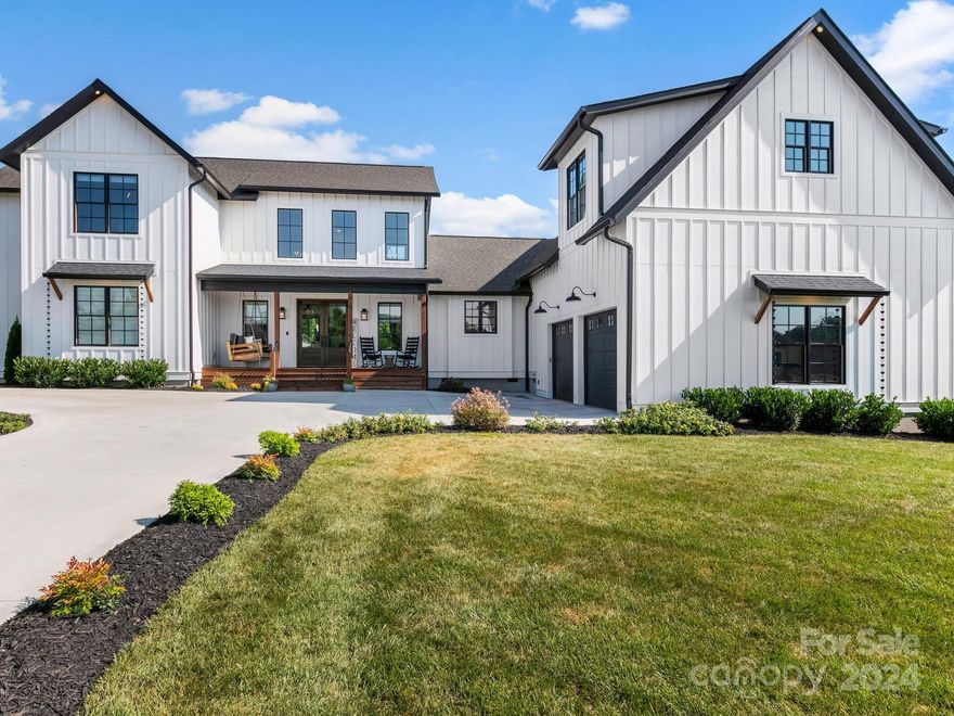 Luxury home located in the sought after Hollabrook Farm community. Built in 2021, this exquisite home feels like new with custom features and exciting spaces throughout. A soaring and light filled great room anchors the main level and flows seamlessly into the kitchen. The keeping room adjacent to the kitchen and dining area is a must see and family favorite. The primary bedroom suite, secondary suite, plus an executive office are all on the main floor. Upstairs are two more bedrooms and full bath with a 2nd executive office boasting the best views in the house. The bonus/bedroom has a 2nd laundry room, wet bar and full bath. Two car garage plus space for golf cart parking and storage. Plenty of level yard space to roam and play. The booming town of Mills River offers an explicit location situated between Asheville and Hendersonville with access to the Pisgah National Forest. Hollabrook Farm amenities include a pool, clubhouse, pond, fitness area, sidewalks and walking trails.