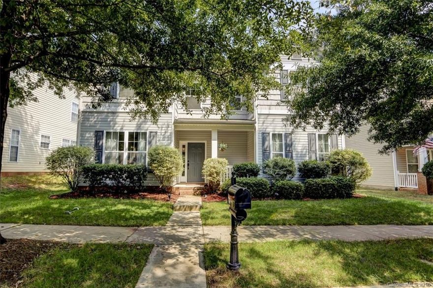 Beautiful home in Huntersville. 5 bedrooms 3 full bathrooms and 1 half bath plus an upstairs bonus room.  Master suite downstairs. Newly refinished cabinets in the kitchen, Fenced in backyard, back loading garage, gas fireplace in the Living Room. Community pool and playground.