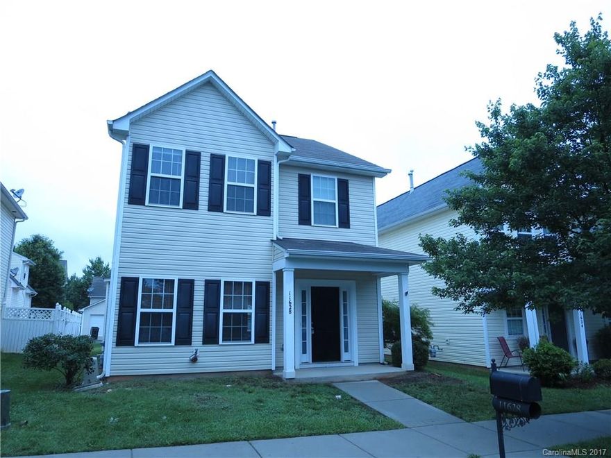 Yard maintenance, washer & dryer included in this spacious, recently painted 3 BR house. Hardwood floors in entry, dining room & great room. Kitchen w/stainless appliances, open to eating area & great room. Master suite w/walk-in closet, master bath w/two sinks. Community w/ swimming pool & playground. Located between Exits 25 & 28 on I-77. No smoking. Washer & dryer for tenant's convenience. Will not be repaired or replaced. No cats. Dogs under 30 lbs. will be considered on case by case basis.