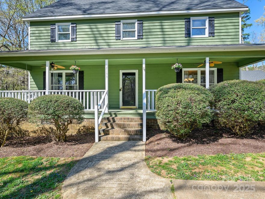 Welcome to this charming 2-story traditional home nestled on a spacious 3/4-acre lot, offering plenty of room to spread out and enjoy! Relax on the rocking chair front porch and take in the peaceful surroundings. Inside, you'll find a cozy living room featuring a beautiful wood-burning fireplace, perfect for chilly evenings. The main level also boasts a guest bedroom and a full bathroom, providing comfort and convenience for visitors or multi-generational living. Detached 2 Car oversized garage can be used for work shop. With no HOA, you have the freedom to personalize your space as you see fit. Don’t miss your chance to call this lovely home yours! New Roof 2024, New Septic 2022. Carpet, Primary Bath walk-in shower, Oven, Dishwasher all replaced 2025. Exterior siding/green paint, front porch and deck were painted March 2025.