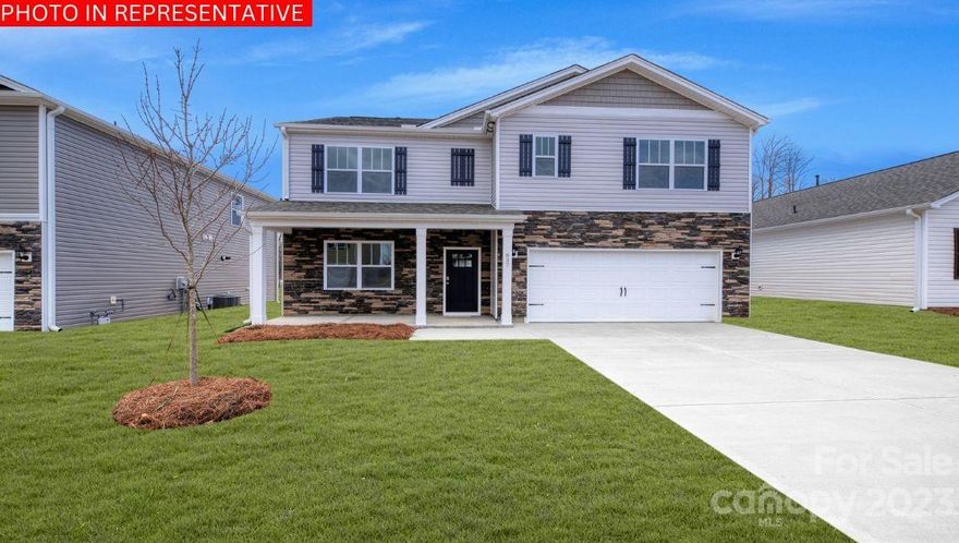 The Hayden is a spacious & modern two-story home. The home features five bedrooms, three bathrooms & two-car garage, making it perfect for your new home. Upon entering the home, you’ll be greeted by an inviting foyer that leads to the center of the home. This impressive space features a large living room, dining area, recreational area, & well-appointed kitchen. Also located on the first floor besides the living room is a bedroom built for comfort and privacy. The kitchen is equipped with a walk-in pantry, stainless steel appliances, and center island, providing a elegant space for culinary endeavors. The Hayden features a spacious primary suite, complete with two walk-in closets and en-suite bathroom with dual vanities. The additional three bedrooms share a full bathroom with dual vanities. Additional features include a outback patio perfect for outdoor entertaining or enjoying the beautiful weather. With its luxurious design the Hayden is the perfect place to call home.