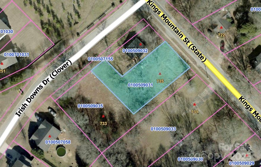 Corner Lot in the award-winning Clover School District, this one can be bought with 733 King Mountain st, or separately.