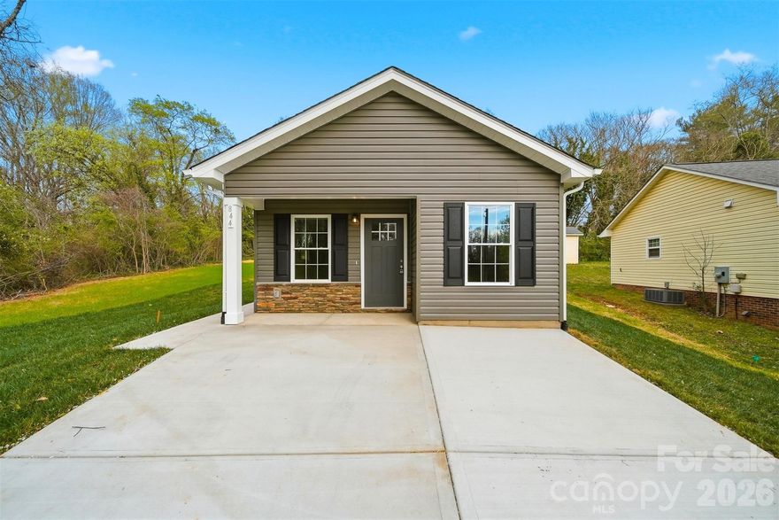 Welcome HOME to this beautiful new construction one-level home located beside a neighborhood park with pickleball courts and outdoor amenities!

Step onto the covered front porch and enter an inviting open-concept living space that flows seamlessly into the kitchen and dining area. This modern home features durable luxury vinyl plank flooring throughout, creating a stylish and low-maintenance living environment.

The kitchen offers both style and functionality with white shaker cabinets, granite countertops, and stainless steel appliances, making it perfect for everyday living or entertaining.

This thoughtfully designed layout includes 3 bedrooms and a spacious laundry room conveniently located near the bathroom. The primary bedroom features its own private vanity with granite countertops, accessed through a pocket door for added convenience.

Located next to a community park and pickleball courts, this property offers a great lifestyle opportunity for homeowners and tenants alike.

Eligible buyers may qualify for First-Time Buyer Down Payment Assistance programs, helping make homeownership more affordable.

Investors take note: This property offers excellent income potential, making it a strong opportunity for a rental investment.

Don’t miss the chance to own a brand new, low-maintenance home with modern finishes and strong investment appeal!