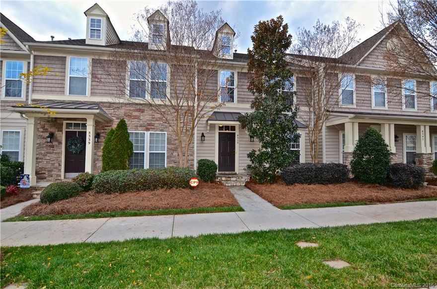 Beautiful townhome nestled in Cornelius on quite Viewpoint Lane. Within walking distance to Lake Norman and close to the community pool. Kitchen offers granite & stainless appliances overlooking the open great room, fireplace and breakfast. Hardwoods throughout the first floor, tile in master bath, built in sound & partially fenced in back yard. Two car garage is completely finished & has parking space as you enter.  Immaculate, neutral, beautifully decorated & move-in ready. Excellent location!