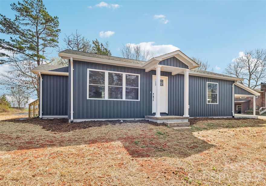 Charming newly remodeled 2 bedroom, 1 bath home located on Dudley Shoals Road in Granite Falls.   This cozy home features a modern heat pump system for efficient heating and cooling and offers comfortable living with thoughtful updates throughout.  This property includes an unfinished basement providing  plenty of extra storage space or potential for future expansion. An attached carport offers convenient covered parking for easy access into the home .This home is conveniently located near excellent local schools while also only being around 30 minutes from Boone  that offers , ski slopes, whitewater rafting  and Appalachian State University. This home is perfect for first time buyer or small family, or anyone looking  for a quiet place to call home. Don't miss the opportunity to own this freshly updated home in a desirable location.