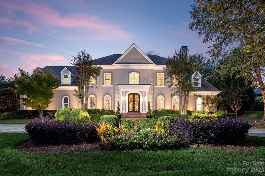 Absolutely stunning estate home in coveted Seven Eagles, home to the most exclusive community on the Quail Hollow Course! Amazing attention to detail throughout this bright, open & airy floorplan! Gleaming hardwoods, extensive moldings, high ceilings & beautiful updates throughout! Main level boasts chef kitchen open to breakfast area w/ large light filled sunroom. Great room has collapsible doors open to covered patio complete w/ built in grill & spectacular pool! Each of the 5 bdrms have ensuite baths & upstairs office has a closet that could easily be used as a 6th bdrm w/ its own full bath. No need for a 6th bdrm? This room serves as a beautiful office or exercise room. Large movie/bonus room upstairs currently shown as movie room but screen raises to a wall full of windows. Large lot w/plenty of grass to play, extensive landscaping & gorgeous hardscape! Meticulously maintained, home generator & spray foam insulation.  Completely immaculate and 100% move in ready! Welcome home!