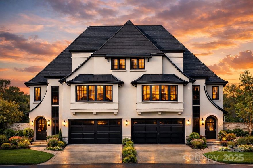 This bold and sophisticated duet is sure to rise as a true architectural statement in one of Charlotte’s most iconic neighborhoods, Myer's Park. Built and designed by David Simonini Signature Homes, the luxury duet townhome offers 4 bedrooms, 4.5 baths, and a 2-car garage, with every detail thoughtfully curated for elevated living. Walk into the main level, which delivers a functional and seamless flow between the living room, kitchen, and dining spaces. The 2nd floor boats an expansive and elegant primary suite + 2 additional guest suites. A show-stopping third-floor bonus room, wet bar & additional bed/office provides the ultimate retreat or entertainment space. For added convenience, An elevator delivers luxury and effortless access across all levels. Modern luxe finishes, dramatic design elements, and intentional spaces make this home a rare opportunity to own a work of art in the heart of Myers Park. Owner to be apart of the design process, making the home and space your own!