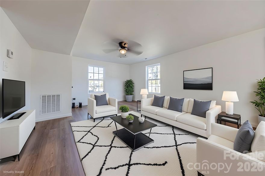 Step into the perfect blend of historic charm and modern luxury with this stunning 4 bedroom, 4.1 bathroom home in the heart of downtown Bessemer City. Originally built in 1900, this residence has been completely renovated from top to bottom, offering the look and feel of new construction while maintaining its timeless character. Inside, you’ll find an open and airy layout with a gourmet kitchen featuring granite countertops, custom cabinetry, ideal for both everyday living and entertaining. Each bedroom is generously sized with its own beautifully appointed bathroom, providing comfort and privacy for family or guests. Step outside and enjoy being just a short walk to downtown making this home as convenient as it is captivating. With its thoughtful design, ample living space, and unbeatable location, this property is a rare find that combines historic roots with today’s modern lifestyle.