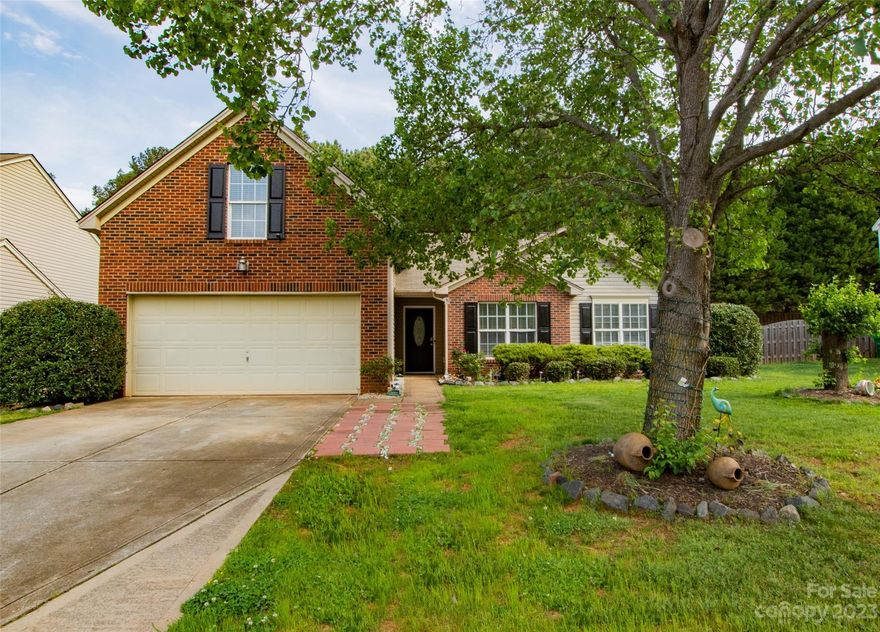 Desired split floorpan with all 4 bedrooms on the main and an additional bonus room on top of the garage that could be used as a 5th bedroom (no closet). This home has an open concept layout, boasts with tons of natural light and all floors are LVP - no carpet! Brand new 2023 AC unit, Quarts kitchen & bathroom countertops, new kitchen sink & faucet, backsplash, updated cabinets, pergola, fully fenced yard and this is a smart home. So much to see, come view it for yourself!