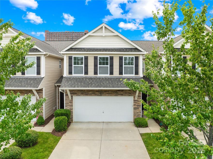 Freshly updated and ready for you! This beautifully maintained townhome in the sought-after Summerlake Townes community truly has it all. Step inside to a freshly painted interior that feels bright and welcoming, complemented by brand-new carpet upstairs. The open-concept main level features gorgeous hardwood floors, soaring 9-foot ceilings, a handy drop zone, and a stylish kitchen with granite countertops and stainless steel appliances—perfect for everyday living and entertaining. Upstairs, the versatile loft offers endless possibilities, and the spacious owner’s suite boasts two closets and a dual-bowl vanity. Enjoy top-rated Fort Mill schools and an unbeatable location near Carowinds, Carolina Place Mall, Ballantyne, and quick access to I-77 and I-485. Community perks? Clubhouse, outdoor pool, walking trails, and playground— close by just waiting for you. Welcome home!