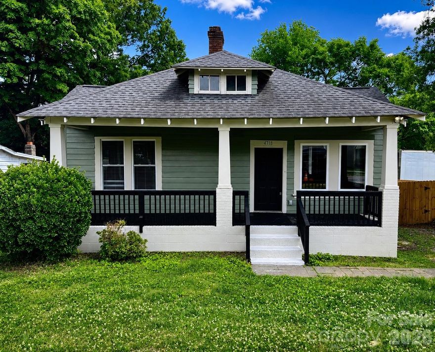 ***Open Houses: 5/23 1-3pm and 5/24 12-3pm*** Welcome to this beautifully renovated 3-bedroom, 2-bath home ideally situated just minutes from NoDa and Uptown Charlotte. Blending classic charm with modern updates, this property features refinished original hardwood floors that add warmth and character throughout. Fresh interior and exterior paint create a crisp, move-in-ready feel, while the thoughtfully renovated kitchen and bathrooms offer stylish finishes and contemporary convenience.
The home now includes a newly added bathroom, enhancing both functionality and value. Stripped to the studs, major system upgrades include updated electrical and plumbing, providing peace of mind for years to come. A revamped laundry room and attic with pull down stairs finish off the added features to this home. Whether you're enjoying the vibrant arts scene of NoDa or the dining and entertainment options of Uptown, this location offers the best of city living with the comfort of a fully refreshed home.