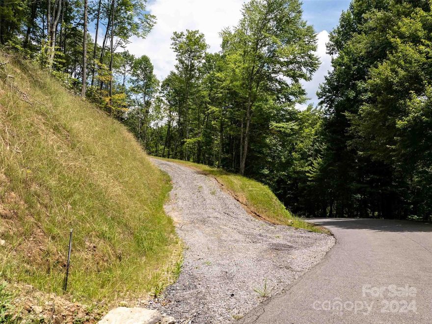 Avalon lot 32 has a brand new beautiful winding driveway already in! It is approximately 2.72 acres, 3500 ft elevation, and has a southeast facing view of Big Bald and Frying Pan Mountain. Save thousands on grading costs! Its already done! This lot is listed at $315,000.