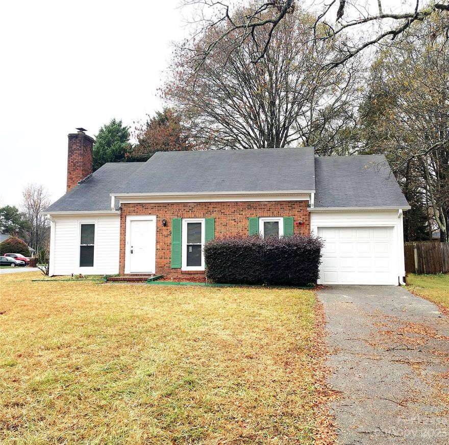 Welcome to this charming 3-bedroom, 2-bathroom house centrally located between Uptown Charlotte and Mint Hill, NC. This lovely home has an attached garage and offers a comfortable and convenient living experience. As you step inside, you'll be greeted by a spacious and inviting interior with new luxury vinyl plank flooring throughout. The updated kitchen is equipped with brand-new high-end LG appliances making meal preparation a breeze and new granite countertops creating a modern feel. The bedrooms provide ample space for relaxation and privacy, while the bathrooms offer functionality and convenience. Whether you're looking to explore the vibrant city or simply unwind in the comfort of your own home, this corner lot house is the perfect place to call home. Contact us today to schedule a tour and make this your new home! Small cat/dog welcome!