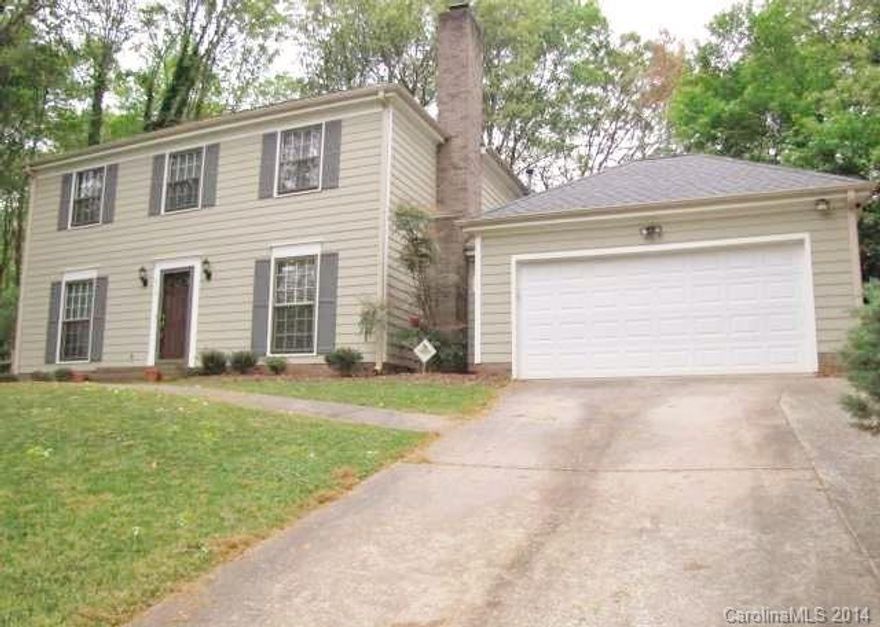 Desirable area, minutes to schools, shopping, dining and I-485! Large lot extends the living space outdoors, complete w/mature landscaping, fenced back yard, spacious deck w/pergola. Interior features include crown and chair rail moldings, formal living and dining rooms, family room w/masonry fireplace, tile floors in kitchen and both full baths. Kitchen also features granite counter tops, gas cooking and built-in desk. Welcome home!