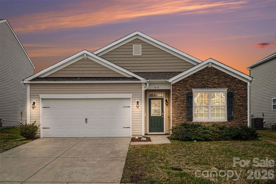 Beautiful, like-new ranch home located in a highly desirable, walkable neighborhood with access to a wonderful community pool. This spacious 4-bedroom, 2-bath property features an open floor plan with warm wood flooring throughout the main living areas, creating a bright and inviting atmosphere. The open-concept kitchen and living space are perfect for entertaining, while the dedicated laundry room adds everyday convenience. A roomy 2-car garage offers ample storage and parking. Move-in ready and full of modern appeal—this home truly has it all!